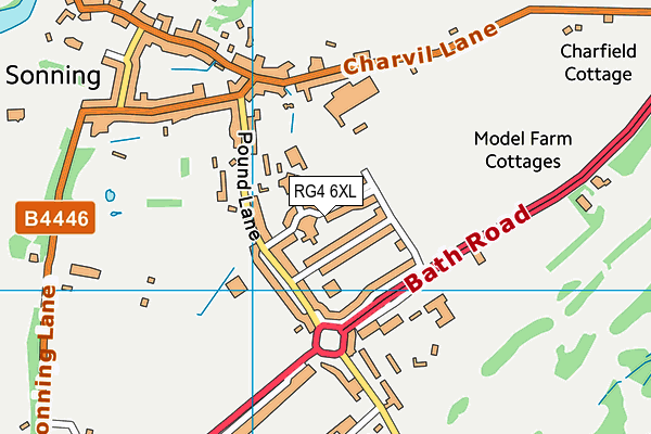 RG4 6XL map - OS VectorMap District (Ordnance Survey)