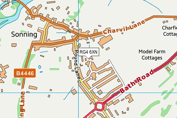 RG4 6XN map - OS VectorMap District (Ordnance Survey) RG4 6XN map - OS VectorMap District (Ordnance Survey)