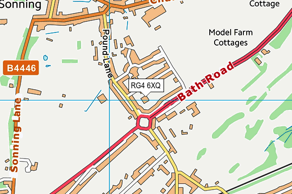 RG4 6XQ map - OS VectorMap District (Ordnance Survey) RG4 6XQ map - OS VectorMap District (Ordnance Survey)