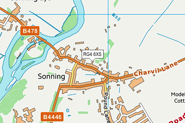 RG4 6XS map - OS VectorMap District (Ordnance Survey) RG4 6XS map - OS VectorMap District (Ordnance Survey)