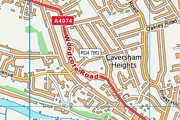 RG4 7BQ map - OS VectorMap District (Ordnance Survey) RG4 7BQ map - OS VectorMap District (Ordnance Survey)