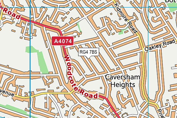 RG4 7BS map - OS VectorMap District (Ordnance Survey) RG4 7BS map - OS VectorMap District (Ordnance Survey)