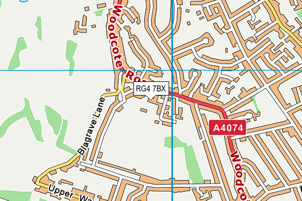 RG4 7BX map - OS VectorMap District (Ordnance Survey) RG4 7BX map - OS VectorMap District (Ordnance Survey)