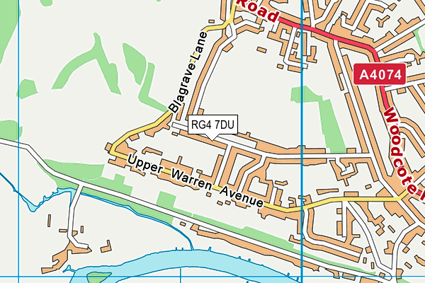 RG4 7DU map - OS VectorMap District (Ordnance Survey) RG4 7DU map - OS VectorMap District (Ordnance Survey)