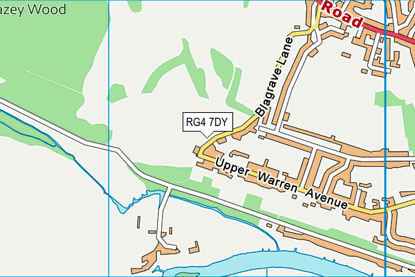 RG4 7DY map - OS VectorMap District (Ordnance Survey) RG4 7DY map - OS VectorMap District (Ordnance Survey)