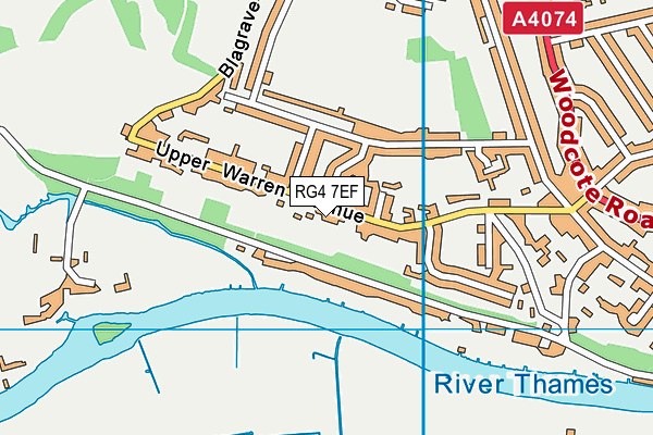RG4 7EF map - OS VectorMap District (Ordnance Survey) RG4 7EF map - OS VectorMap District (Ordnance Survey)
