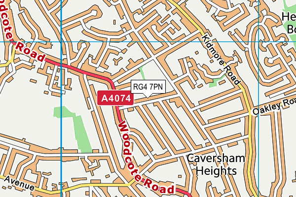 RG4 7PN map - OS VectorMap District (Ordnance Survey) RG4 7PN map - OS VectorMap District (Ordnance Survey)