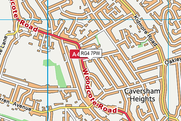 RG4 7PW map - OS VectorMap District (Ordnance Survey) RG4 7PW map - OS VectorMap District (Ordnance Survey)