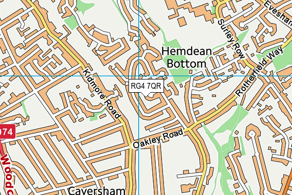 RG4 7QR map - OS VectorMap District (Ordnance Survey)