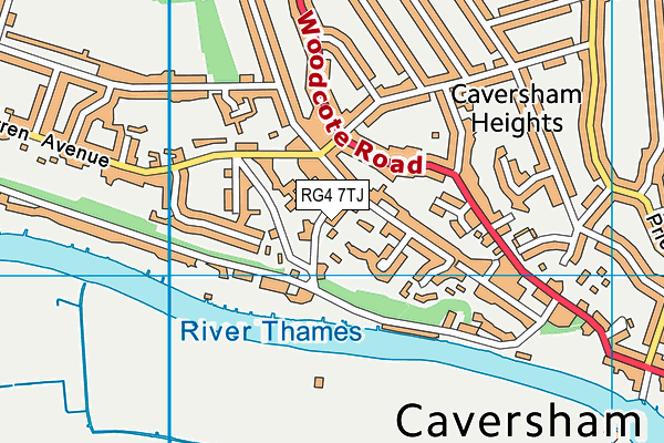 RG4 7TJ map - OS VectorMap District (Ordnance Survey) RG4 7TJ map - OS VectorMap District (Ordnance Survey)