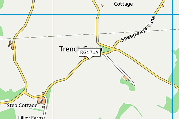 RG4 7UA map - OS VectorMap District (Ordnance Survey) RG4 7UA map - OS VectorMap District (Ordnance Survey)