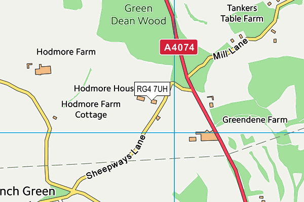 RG4 7UH map - OS VectorMap District (Ordnance Survey) RG4 7UH map - OS VectorMap District (Ordnance Survey)