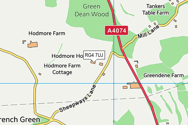 RG4 7UJ map - OS VectorMap District (Ordnance Survey) RG4 7UJ map - OS VectorMap District (Ordnance Survey)