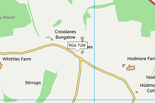 RG4 7UW map - OS VectorMap District (Ordnance Survey) RG4 7UW map - OS VectorMap District (Ordnance Survey)