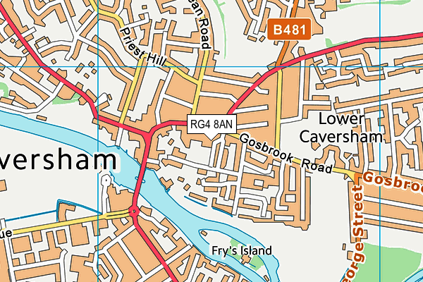 RG4 8AN map - OS VectorMap District (Ordnance Survey) RG4 8AN map - OS VectorMap District (Ordnance Survey)