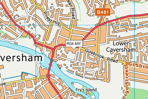 RG4 8AY map - OS VectorMap District (Ordnance Survey) RG4 8AY map - OS VectorMap District (Ordnance Survey)