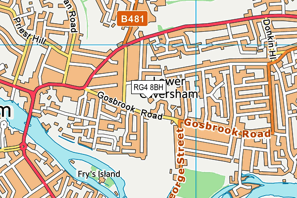 RG4 8BH map - OS VectorMap District (Ordnance Survey) RG4 8BH map - OS VectorMap District (Ordnance Survey)