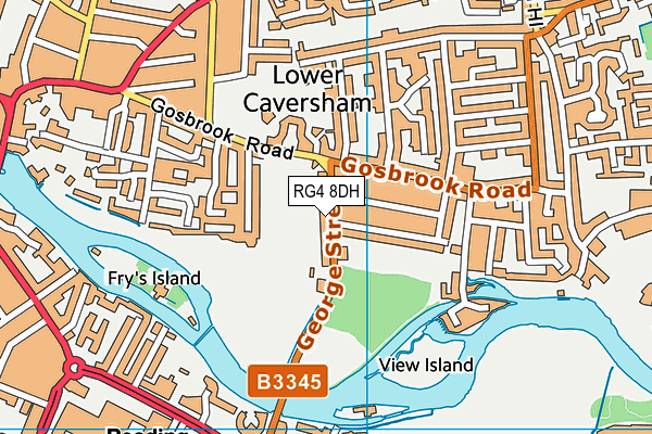 RG4 8DH map - OS VectorMap District (Ordnance Survey) RG4 8DH map - OS VectorMap District (Ordnance Survey)
