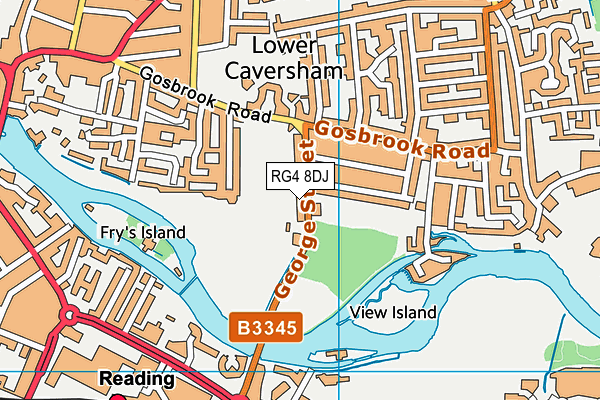 RG4 8DJ map - OS VectorMap District (Ordnance Survey) RG4 8DJ map - OS VectorMap District (Ordnance Survey)
