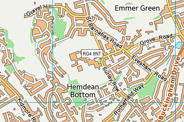 RG4 8NT map - OS VectorMap District (Ordnance Survey) RG4 8NT map - OS VectorMap District (Ordnance Survey)