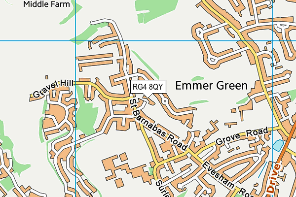 RG4 8QY map - OS VectorMap District (Ordnance Survey) RG4 8QY map - OS VectorMap District (Ordnance Survey)