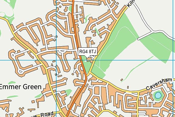 RG4 8TJ map - OS VectorMap District (Ordnance Survey) RG4 8TJ map - OS VectorMap District (Ordnance Survey)