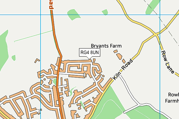 RG4 8UN map - OS VectorMap District (Ordnance Survey) RG4 8UN map - OS VectorMap District (Ordnance Survey)