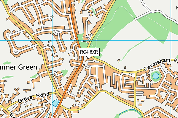 RG4 8XR map - OS VectorMap District (Ordnance Survey) RG4 8XR map - OS VectorMap District (Ordnance Survey)