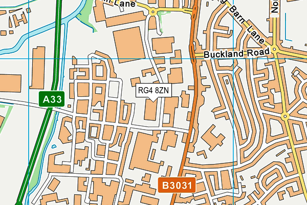 RG4 8ZN map - OS VectorMap District (Ordnance Survey) RG4 8ZN map - OS VectorMap District (Ordnance Survey)