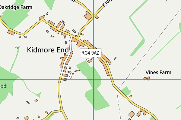 RG4 9AZ map - OS VectorMap District (Ordnance Survey)