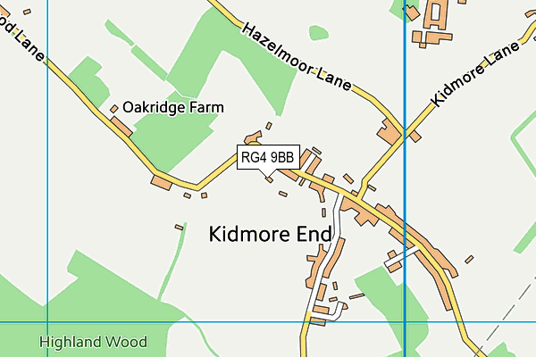 RG4 9BB map - OS VectorMap District (Ordnance Survey) RG4 9BB map - OS VectorMap District (Ordnance Survey)