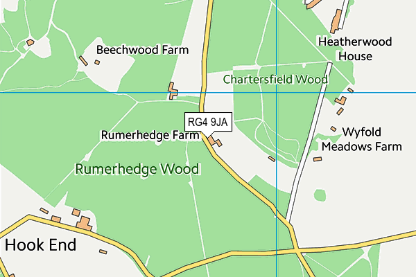 RG4 9JA map - OS VectorMap District (Ordnance Survey) RG4 9JA map - OS VectorMap District (Ordnance Survey)