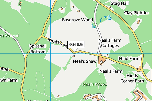 RG4 9JE map - OS VectorMap District (Ordnance Survey) RG4 9JE map - OS VectorMap District (Ordnance Survey)