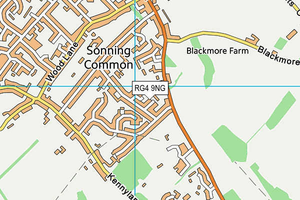 RG4 9NG map - OS VectorMap District (Ordnance Survey)