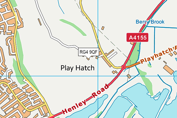 RG4 9QF map - OS VectorMap District (Ordnance Survey)