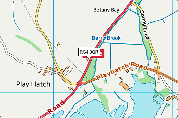 RG4 9QR map - OS VectorMap District (Ordnance Survey)