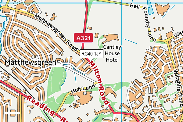RG40 1JY map - OS VectorMap District (Ordnance Survey) RG40 1JY map - OS VectorMap District (Ordnance Survey)