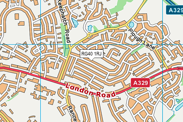 RG40 1RJ map - OS VectorMap District (Ordnance Survey) RG40 1RJ map - OS VectorMap District (Ordnance Survey)