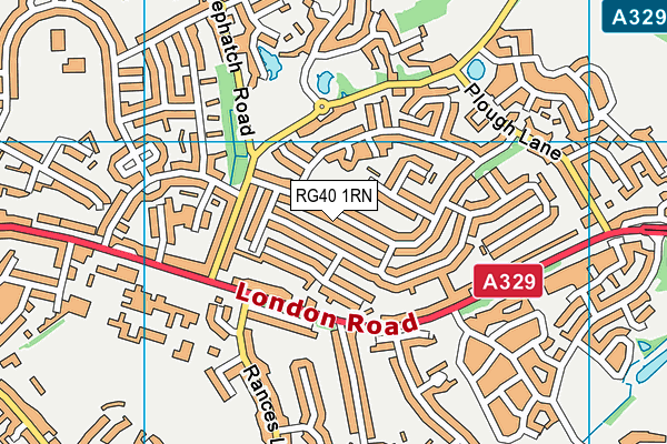 RG40 1RN map - OS VectorMap District (Ordnance Survey) RG40 1RN map - OS VectorMap District (Ordnance Survey)
