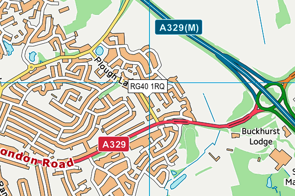 RG40 1RQ map - OS VectorMap District (Ordnance Survey) RG40 1RQ map - OS VectorMap District (Ordnance Survey)