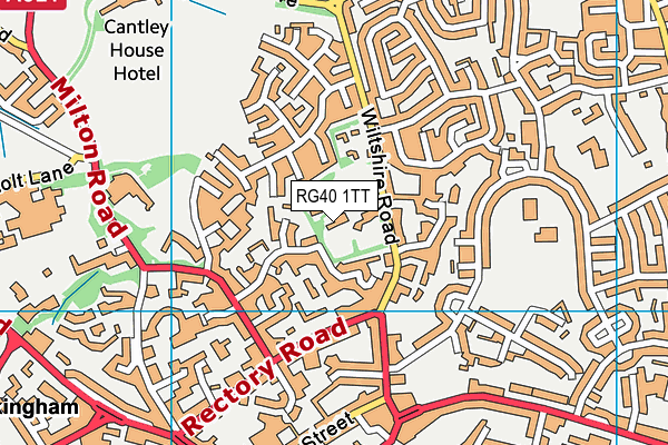 RG40 1TT map - OS VectorMap District (Ordnance Survey) RG40 1TT map - OS VectorMap District (Ordnance Survey)