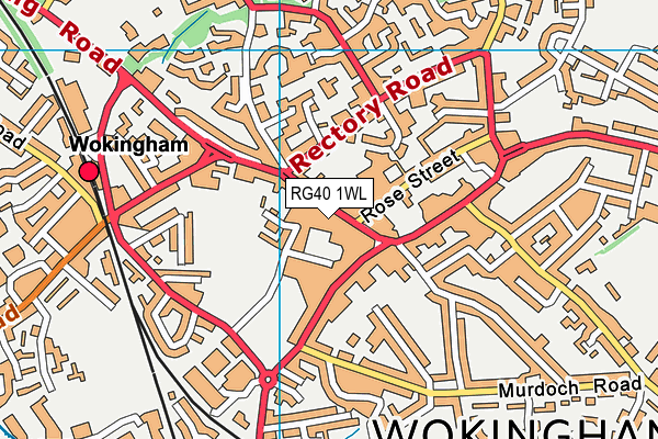 RG40 1WL map - OS VectorMap District (Ordnance Survey) RG40 1WL map - OS VectorMap District (Ordnance Survey)