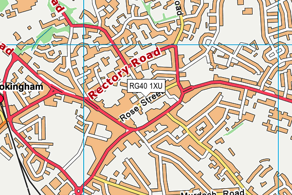 RG40 1XU map - OS VectorMap District (Ordnance Survey) RG40 1XU map - OS VectorMap District (Ordnance Survey)