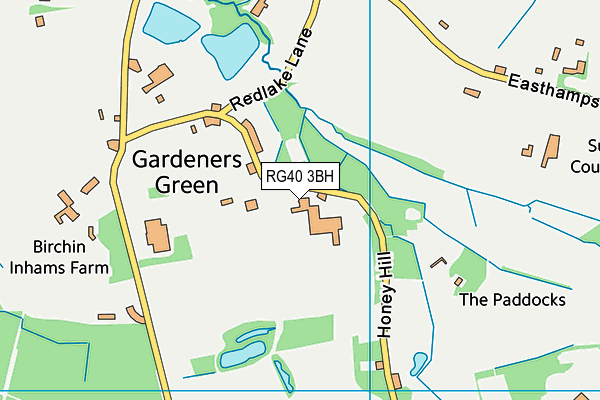 RG40 3BH map - OS VectorMap District (Ordnance Survey) RG40 3BH map - OS VectorMap District (Ordnance Survey)