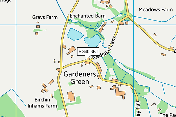 RG40 3BJ map - OS VectorMap District (Ordnance Survey) RG40 3BJ map - OS VectorMap District (Ordnance Survey)
