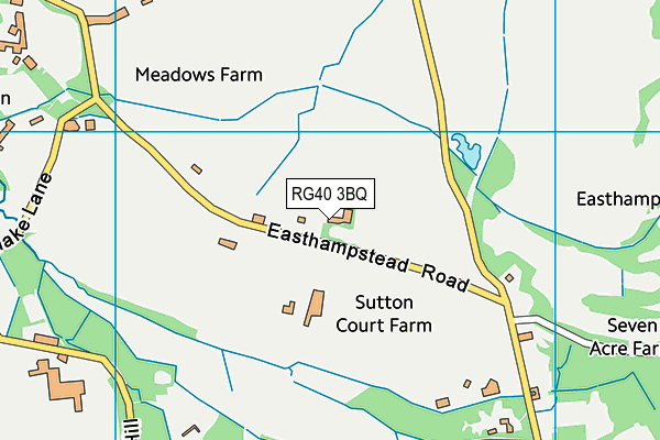 RG40 3BQ map - OS VectorMap District (Ordnance Survey) RG40 3BQ map - OS VectorMap District (Ordnance Survey)