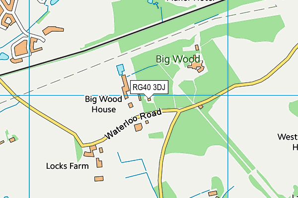 RG40 3DJ map - OS VectorMap District (Ordnance Survey) RG40 3DJ map - OS VectorMap District (Ordnance Survey)