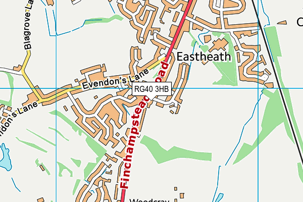 RG40 3HB map - OS VectorMap District (Ordnance Survey) RG40 3HB map - OS VectorMap District (Ordnance Survey)