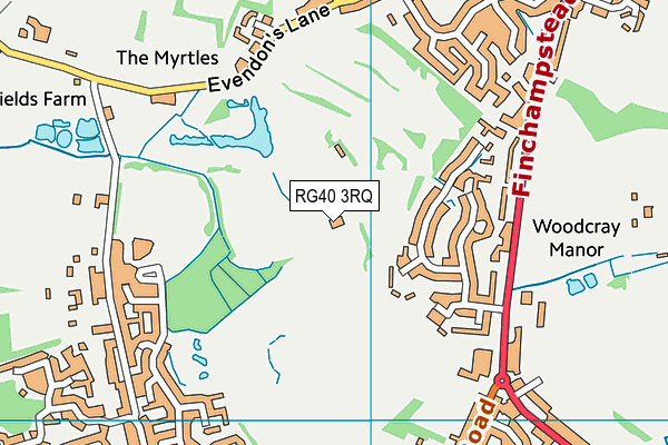 RG40 3RQ map - OS VectorMap District (Ordnance Survey) RG40 3RQ map - OS VectorMap District (Ordnance Survey)