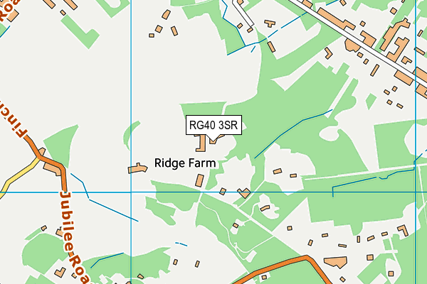 RG40 3SR map - OS VectorMap District (Ordnance Survey) RG40 3SR map - OS VectorMap District (Ordnance Survey)
